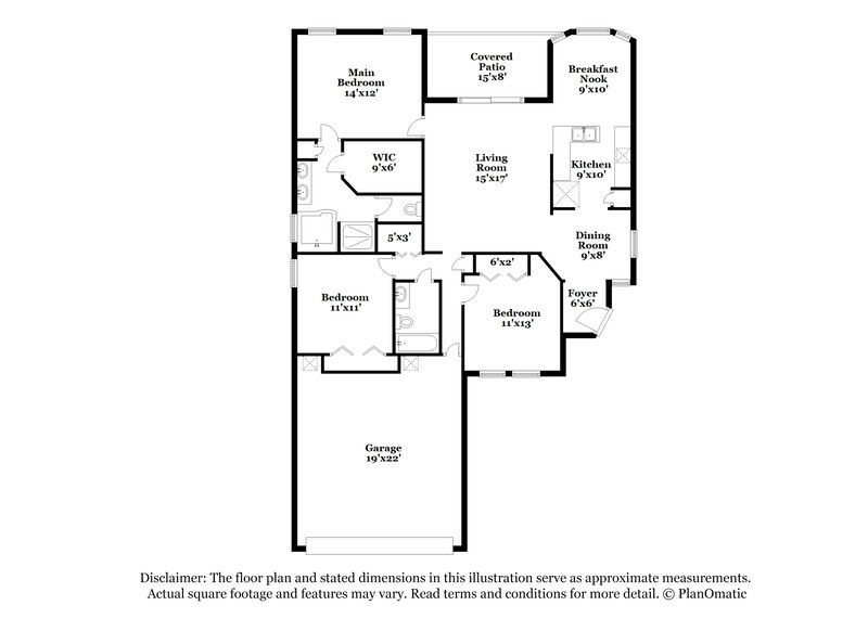 2,115/Mo, 86275 Evergreen Pl Yulee, FL 32097 Floor Plan View