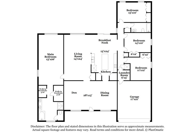 2,810/Mo, 97122 Yorkshire Dr Yulee, FL 32097 Floor Plan View
