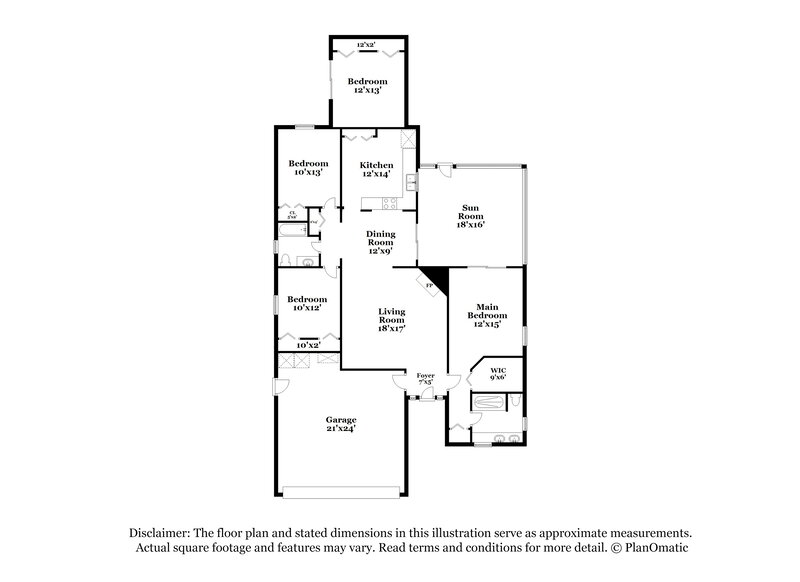 2,280/Mo, 1442 Classic Oak Ct Jacksonville, FL 32225 Floor Plan View