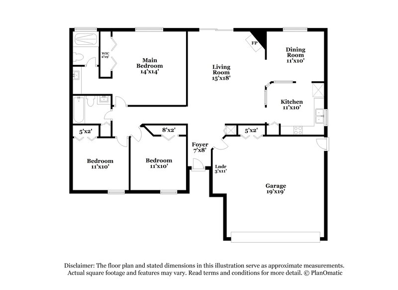 1,785/Mo, 1704 Sandy Hollow Loop Middleburg, FL 32068 Floor Plan View