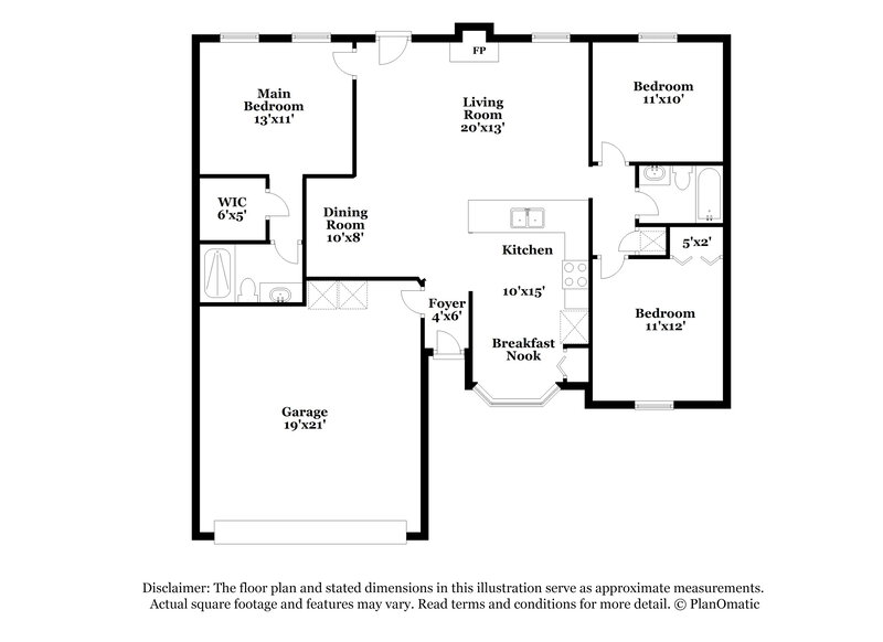 1,875/Mo, 3188 Chads Ct Green Cove Springs, FL 32043 Floorplan View