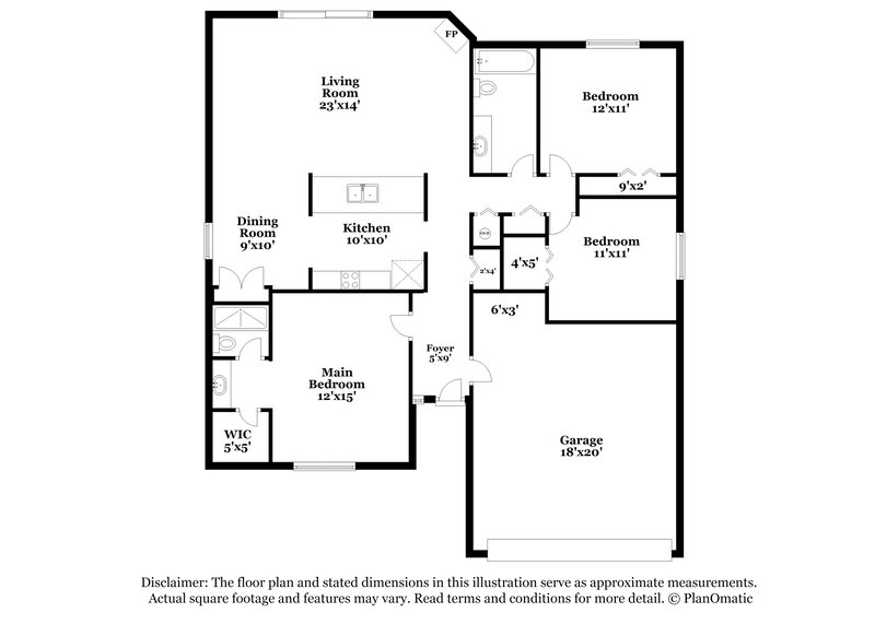 2,050/Mo, 1475 Classic Oak Rd W Jacksonville, FL 32225 Floor Plan View