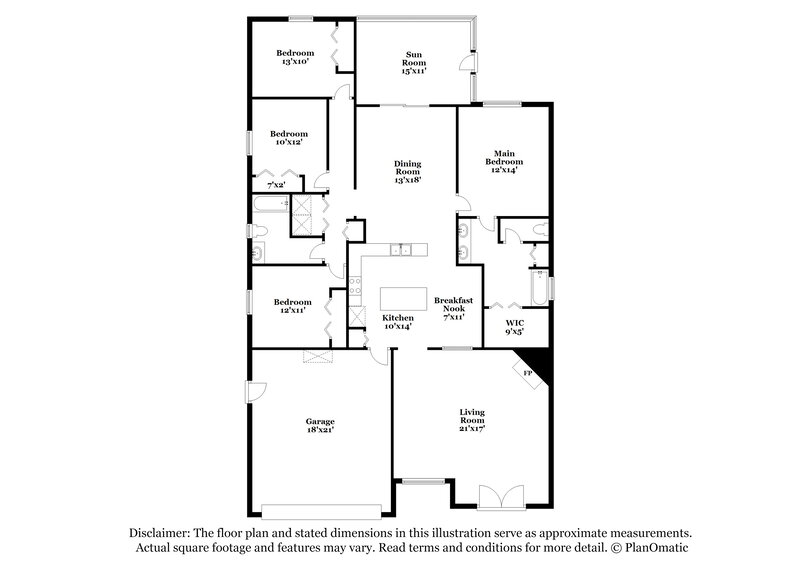 2,105/Mo, 8422 Stelling Dr S Jacksonville, FL 32244 Floorplan View
