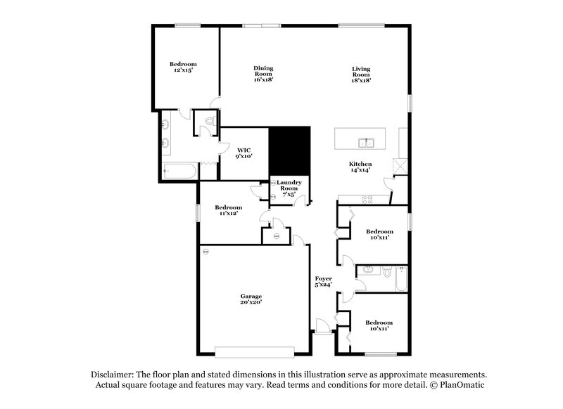 2,230/Mo, 45014 Ingleham Cir Callahan, FL 32011 Floorplan View
