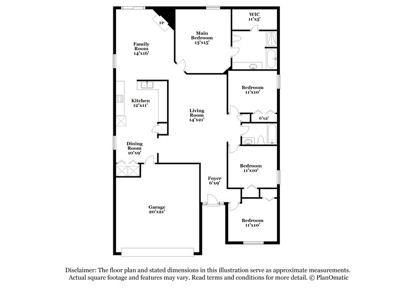 1,925/Mo, 7993 Macinnes Dr Jacksonville, FL 32244 Floor Plan View