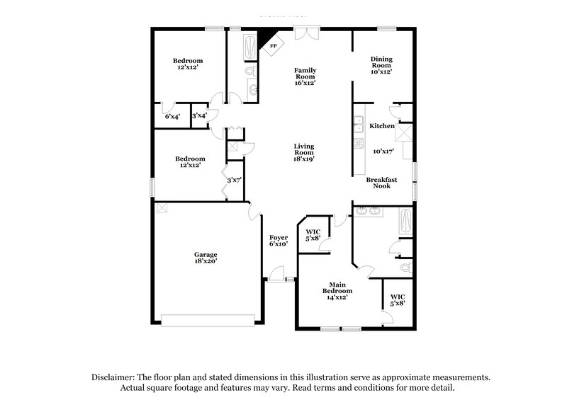 2,080/Mo, 8028 Bannockburn Dr Jacksonville, FL 32244 Floor Plan View