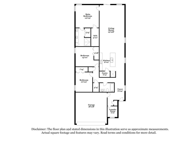 2,290/Mo, 591 Ashby Landing Way St Augustine, FL 32086 Floorplan View