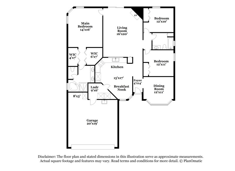 1,885/Mo, 3401 Deerfield Pointe Dr Orange Park, FL 32073 Floor Plan View