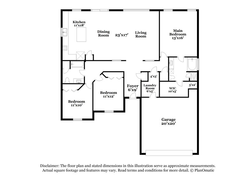 2,065/Mo, 1445 Heather Ct Saint Augustine, FL 32092 Floor Plan View