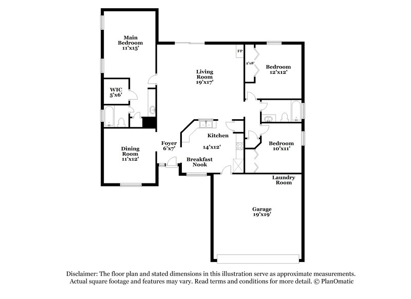 1,825/Mo, 8028 Queensferry Ln Jacksonville, FL 32244 Floor Plan View