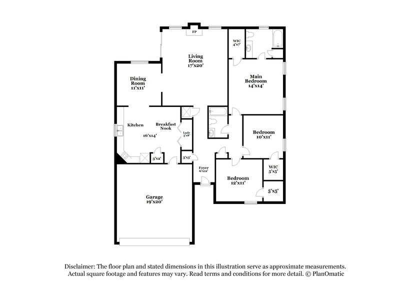2,200/Mo, 10910 Percheron Dr Jacksonville, FL 32257 Floor Plan View