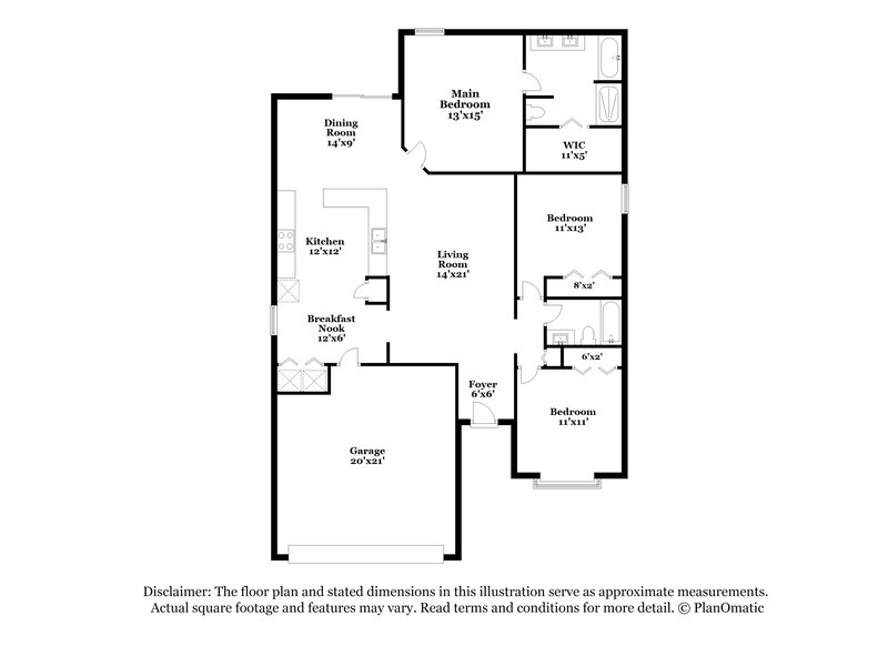 2,690/Mo, 1418 Runes Ct Middleburg, FL 32068 Floor Plan View
