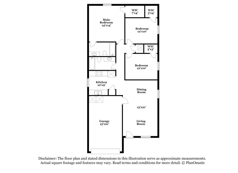 1,540/Mo, 1233 Homard Pl Jacksonville, FL 32225 Floor Plan View