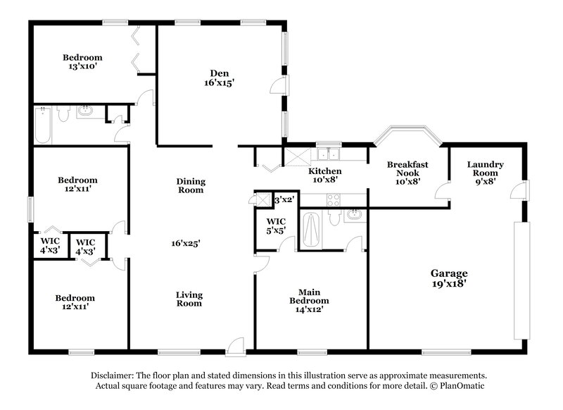 1,845/Mo, 799 Oliver Ellsworth St Orange Park, FL 32073 Floor Plan View