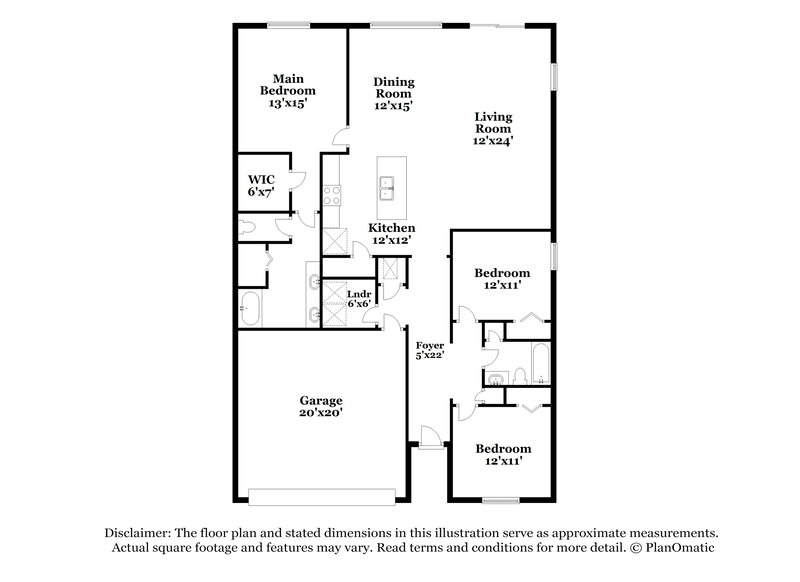 3,480/Mo, 3507 Twin Falls Dr Green Cove Springs, FL 32043 Floor Plan View