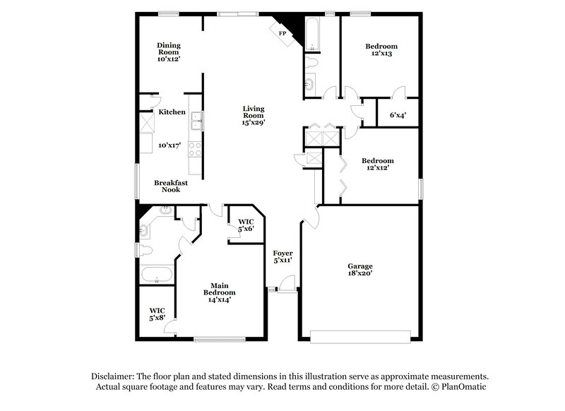 2,030/Mo, 7957 Macinnes Dr Jacksonville, FL 32244 Floor Plan View