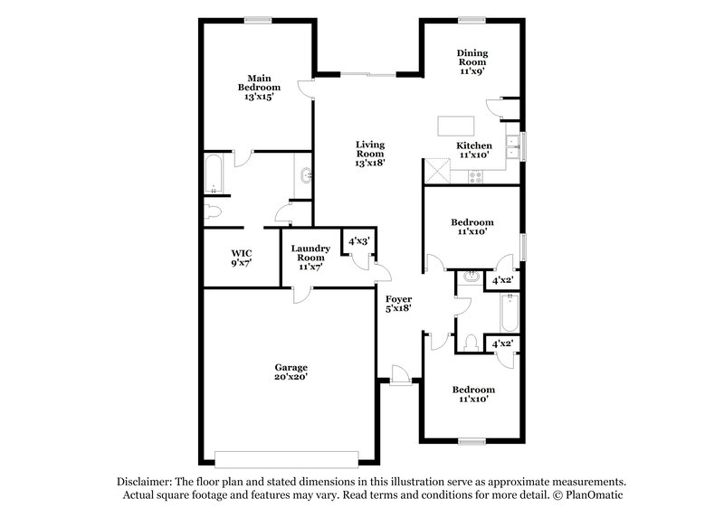 1,885/Mo, 77841 Lumber Creek Blvd Yulee, FL 32097 Floor Plan View