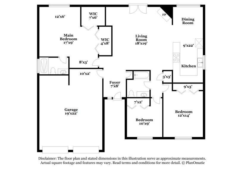 2,020/Mo, 9831 Timberlake Dr E Jacksonville, FL 32257 Floor Plan View
