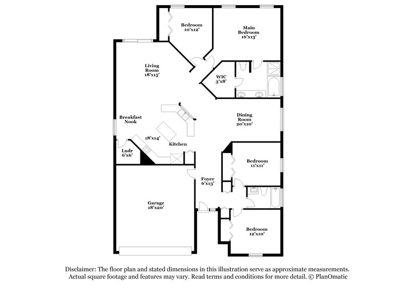 2,095/Mo, 2791 Wood Stork Trl Orange Park, FL 32073 Floor Plan View