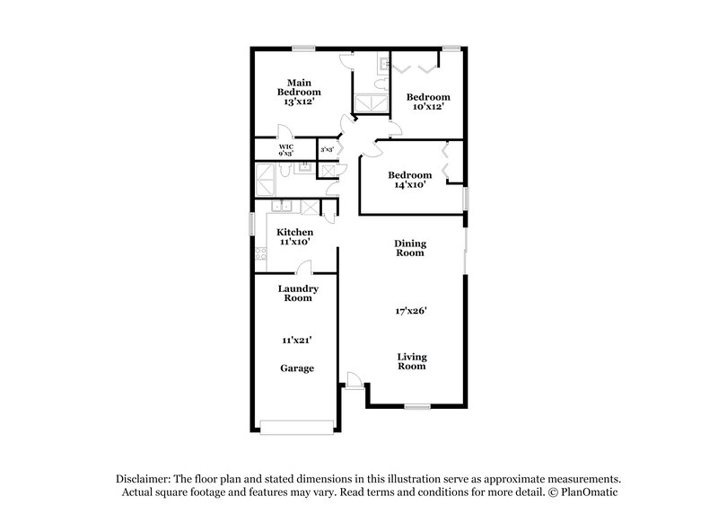 1,795/Mo, 3030 Caroline Crest Dr E Jacksonville, FL 32225 Floor Plan View