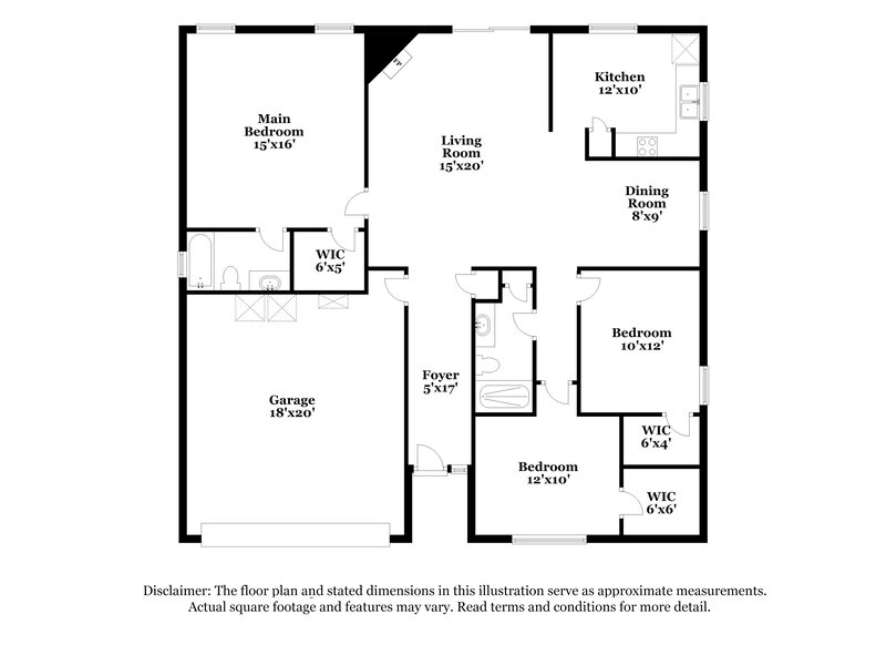 1,885/Mo, 2991 Quapaw Trl Middleburg, FL 32068 Floorplan View