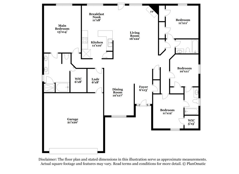 2,920/Mo, 1399 Guardian Dr Jacksonville, FL 32221 Floor Plan View