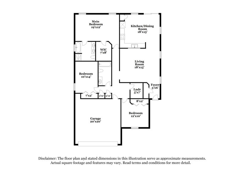 1,720/Mo, 2147 Brian Lakes Dr N Jacksonville, FL 32221 Floor Plan View
