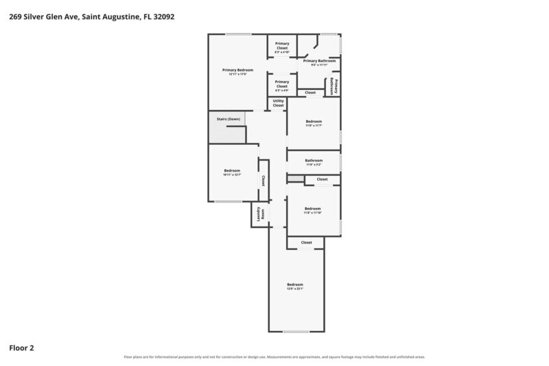 2,845/Mo, 269 Silver Glen Ave Saint Augustine, FL 32092 Floorplan View 2