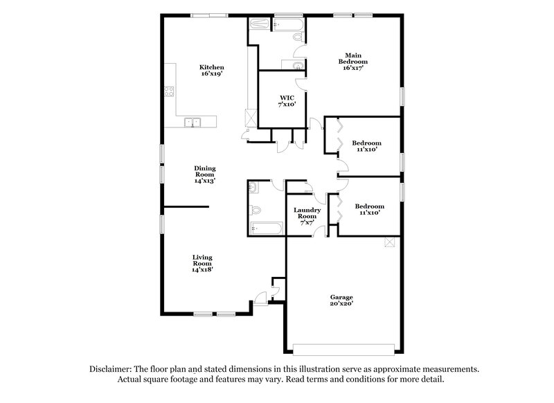 1,920/Mo, 76205 Deerwood Dr Yulee, FL 32097 Floor Plan View