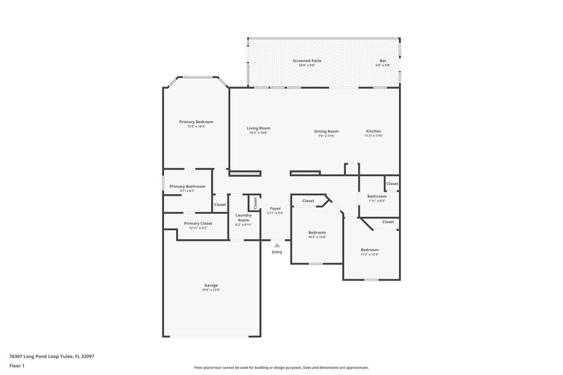 1,930/Mo, 76307 Long Pond Loop Yulee, FL 32097 Floor Plan View