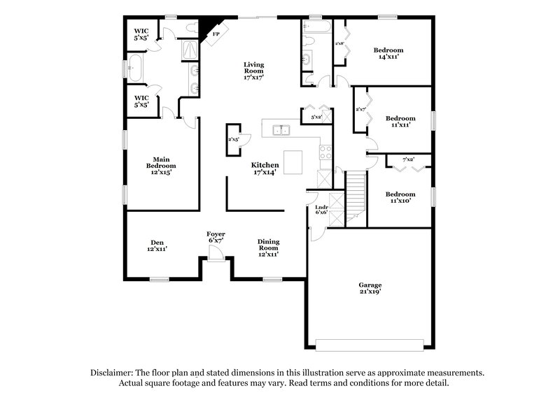 3,060/Mo, 2931 Jubilee Ln Green Cove Springs, FL 32043 Floor Plan View