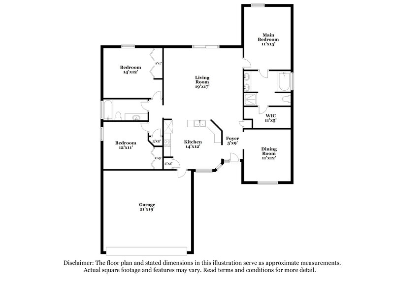 2,660/Mo, 45062 Ingleham Cir Callahan, FL 32011 Floor Plan View