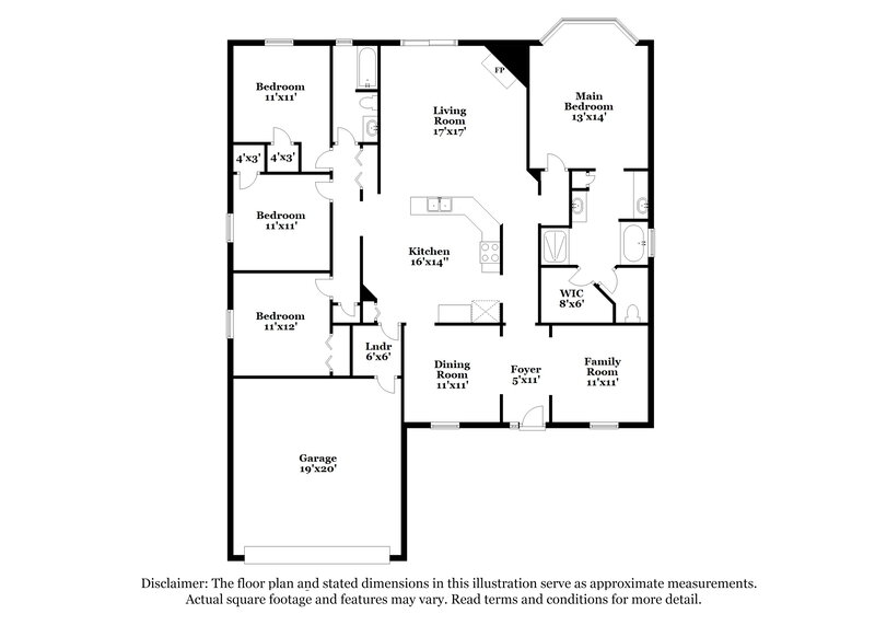 2,090/Mo, 1311 Yellow Jacket Ct Jacksonville, FL 32218 Floor Plan View