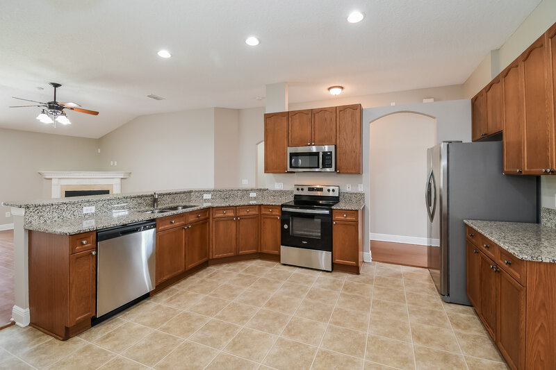 2,090/Mo, 1311 Yellow Jacket Ct Jacksonville, FL 32218 Kitchen View 2