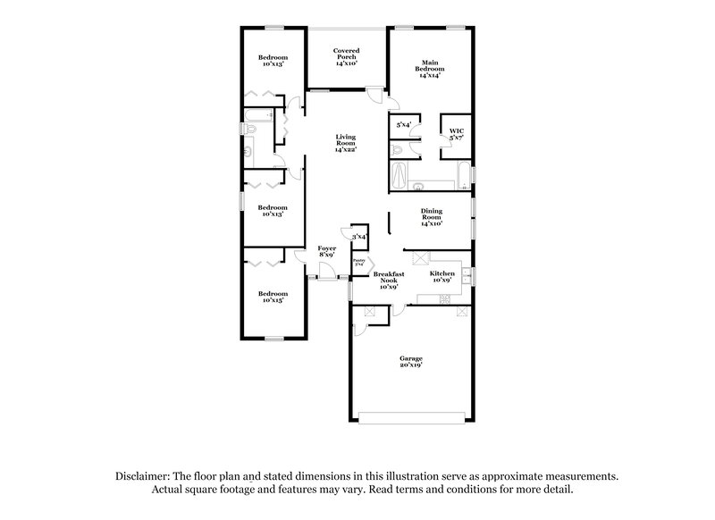 2,125/Mo, 96100 Stoney Glen Ct Yulee, FL 32097 Floor Plan View
