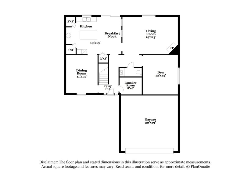 2,200/Mo, 7331 Spring Hill Rd Jacksonville, FL 32244 Floor Plan View