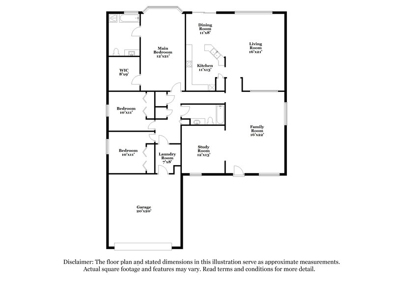 2,290/Mo, 75245 Ravenwood Dr Yulee, FL 32097 Floor Plan View