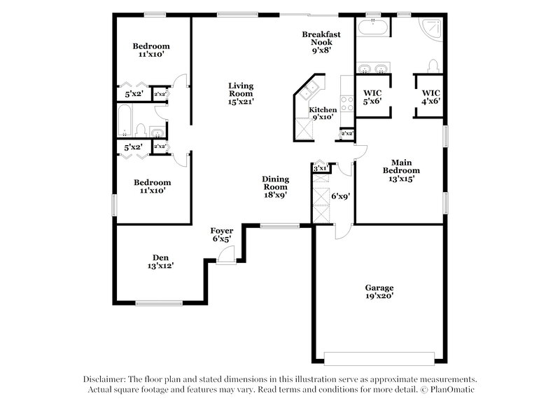 2,620/Mo, 7330 Overland Park Blvd Jacksonville, FL 32244 Floor Plan View