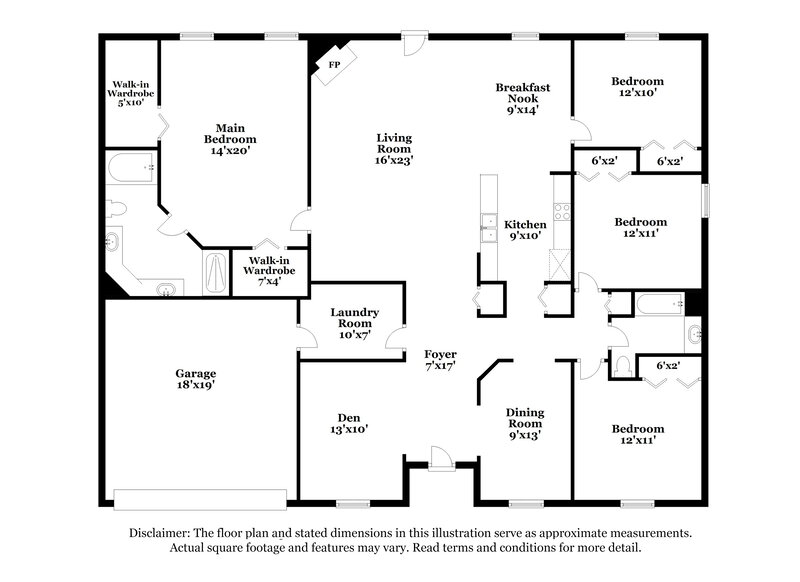 2,310/Mo, 2626 Springwillow Dr Jacksonville, FL 32221 Floor Plan View
