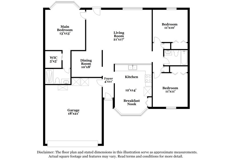 1,785/Mo, 2225 Alderney Ct Middleburg, FL 32068 Floor Plan View