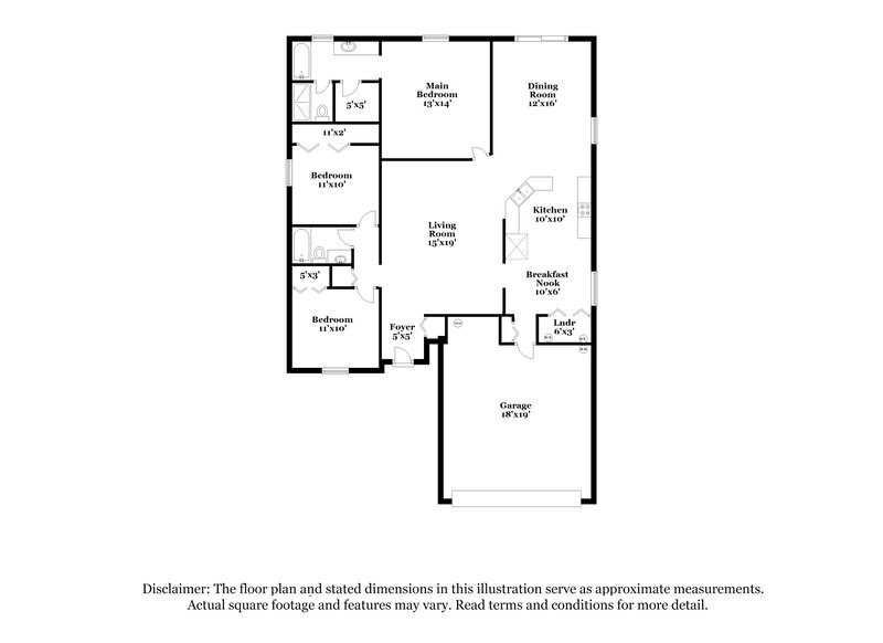 1,960/Mo, 11242 Ardencroft Dr S Jacksonville, FL 32246 Floor Plan View