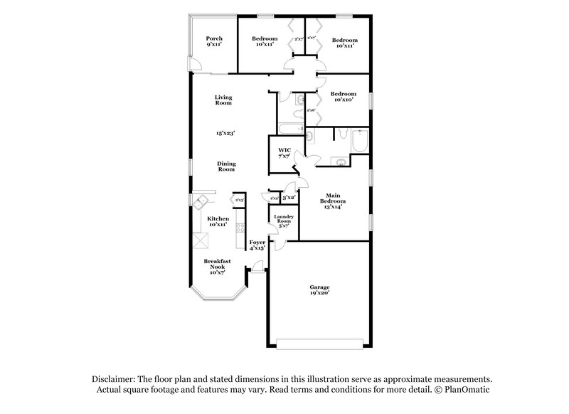 1,805/Mo, 2045 Hunters Trace Cir Middleburg, FL 32068 Floor Plan View