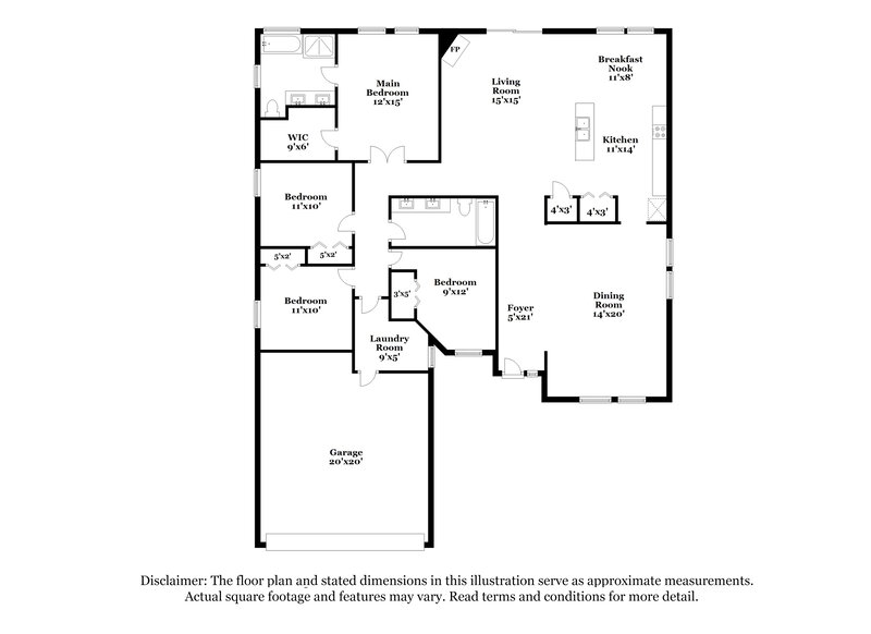 2,385/Mo, 1728 Windover Pl Saint Augustine, FL 32092 Floor Plan View