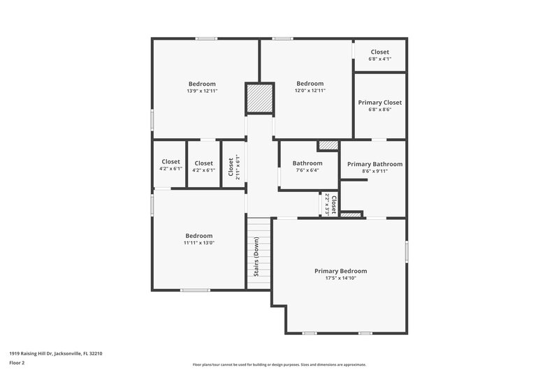 1,995/Mo, 1919 Raising Hill Dr Jacksonville, FL 32210 Floor Plan View 2