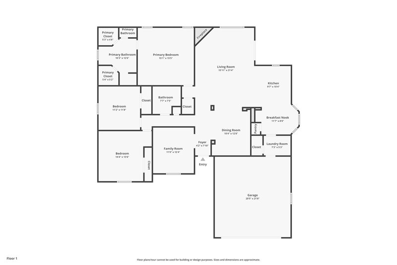1,985/Mo, 609 Kilwinning Ln Orange Park, FL 32065 Floor Plan View