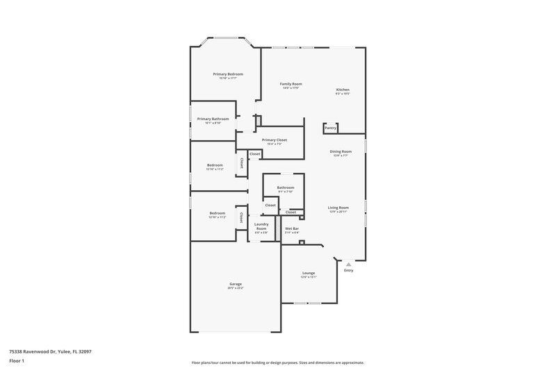 2,055/Mo, 75338 Ravenwood Dr Yulee, FL 32097 Floor Plan View