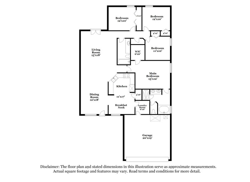 2,230/Mo, 2112 S Cranbrook Ave St Augustine, FL 32092 Floorplan View