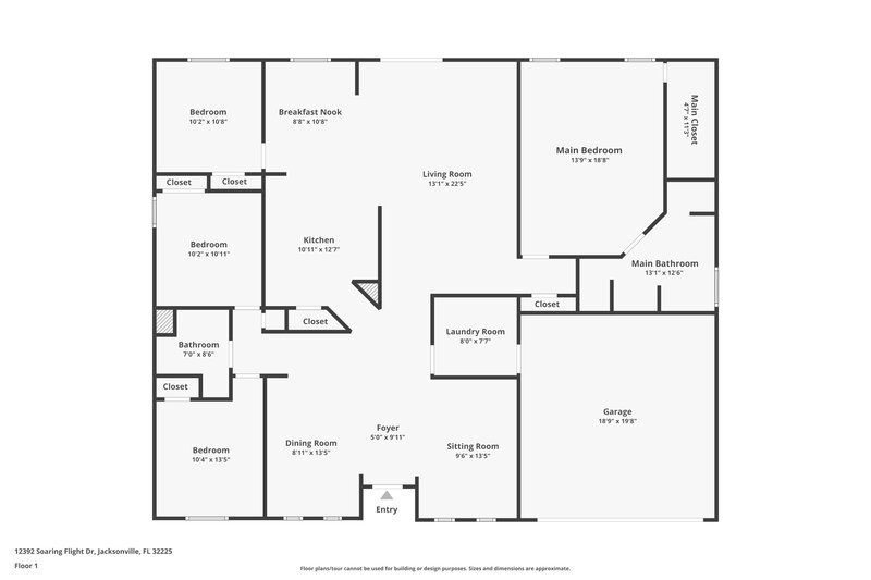3,290/Mo, 12392 Soaring Flight Dr Jacksonville, FL 32225 Floor Plan View
