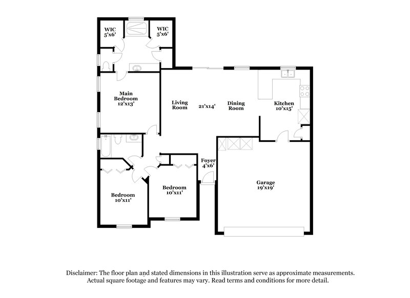 1,760/Mo, 6983 Huntington Woods Cir E Jacksonville, FL 32244 Floor Plan View