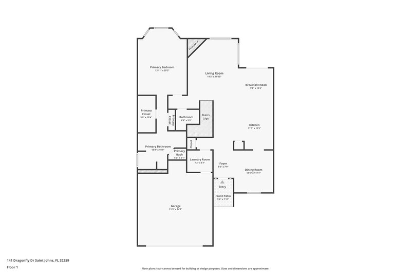 2,465/Mo, 141 Dragonfly Dr Saint Johns, FL 32259 Floor Plan View